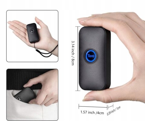 Tera Mini przenośny skaner kodów kreskowych 1D