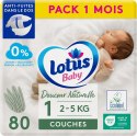 Pieluchy Pieluszki Pampersy Lotus Baby 1| 2-5 kg| 80 szt.