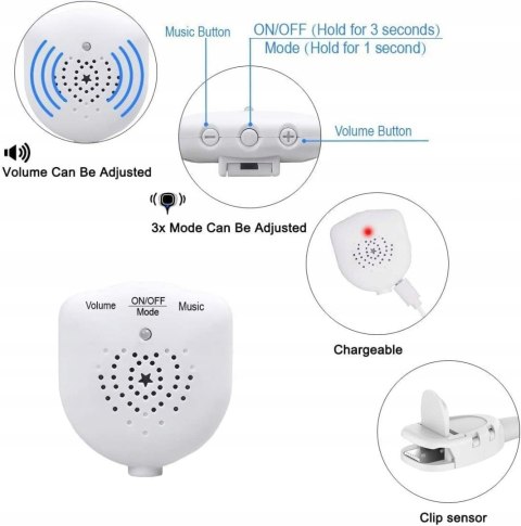 Alarm Moczenia Nocnego Czujnik Wilgoci