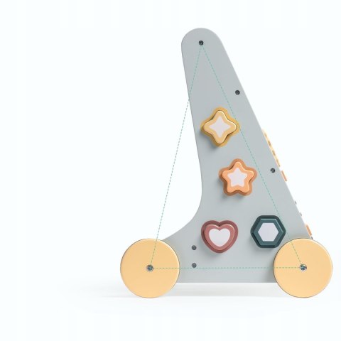 Chodzik Pchacz Edukacyjny Drewniany ROBUD