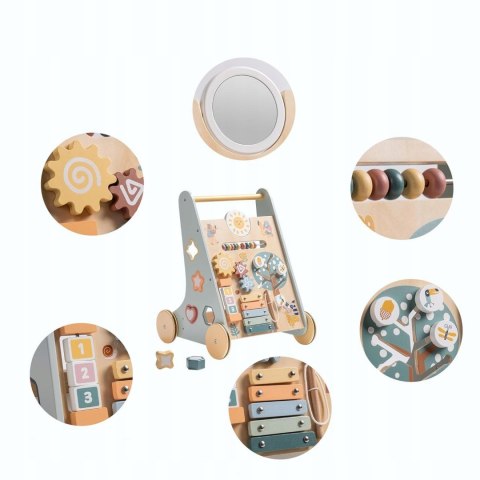 Chodzik Pchacz Edukacyjny Drewniany ROBUD