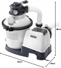 Intex Krystal Pompa Filtrująca Piaskowa 4.500 L/H