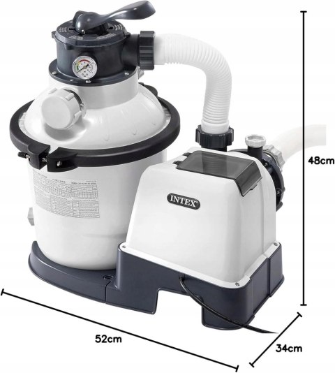 Intex Krystal Pompa Filtrująca Piaskowa 4.500 L/H