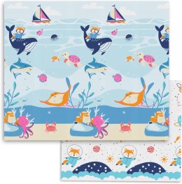 Sweety Fox Play Składana Mata do raczkowania 150x180 cm Ocean