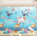 Sweety Fox Play Składana Mata do raczkowania 150x180 cm Ocean