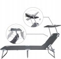 2x Leżak metal szary Vounot