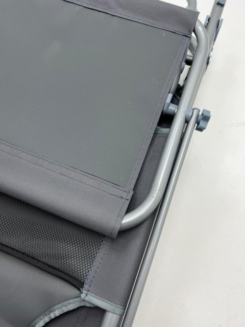 2x Leżak metal szary Vounot