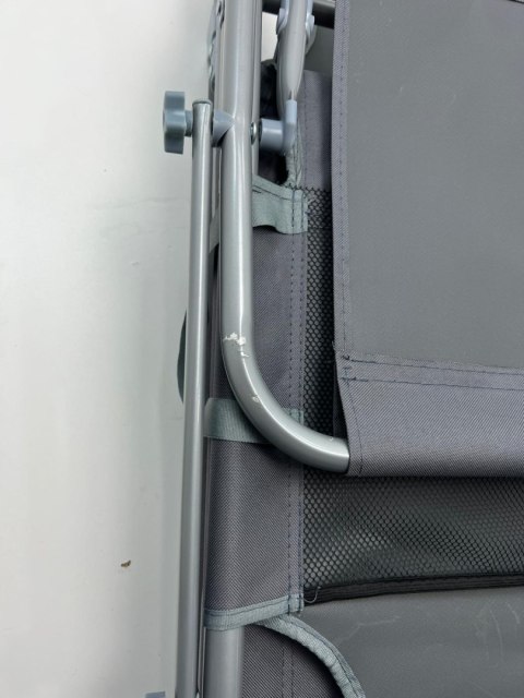 2x Leżak metal szary Vounot