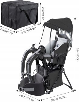 Besrey Kraxe nosidełko dla dziecka na plecy do 18 kg