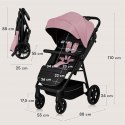 Lionelo LO-MIRA PINK ROSE Wózek spacerowy do 22kg
