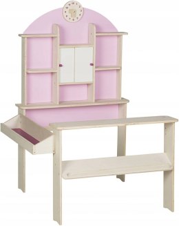 Roba drewniany sklep lada sklepowa Różowa