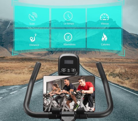 Rower treningowy Wenoker Spinning magnetyczny, cichy z wyświetlaczem