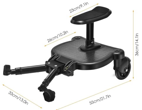 Vihir Dostawka do wózka z siodełkiem