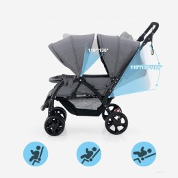 Wózek Podwójny Bliźniaczy FANTASK 6m+