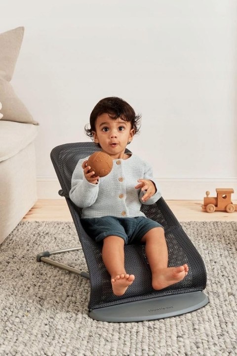 BabyBjorn Bliss Mesh leżaczek bujaczek Antracyt