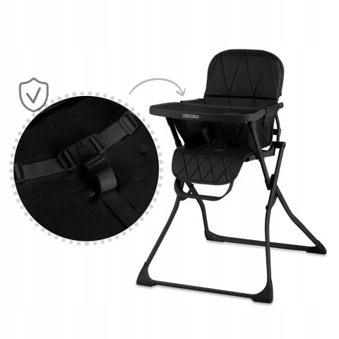Czarne Krzesełko do karmienia RicoKids Nuco