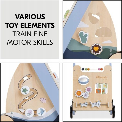 Drewniany chodzik pchacz HAUCK LEARN TO WALK SKILLS