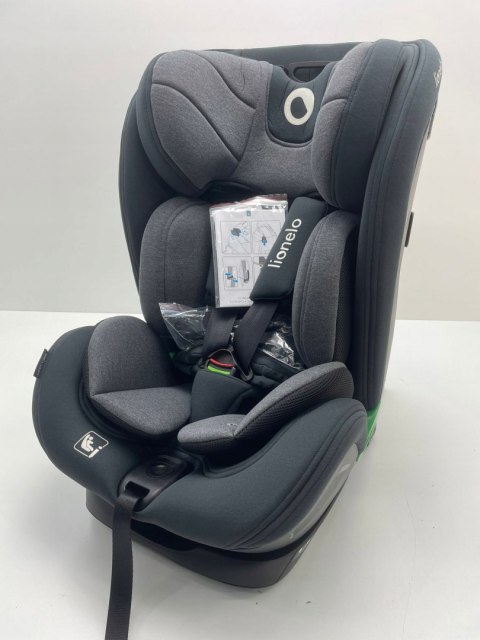 Fotelik samochodowy Lionelo HARPER I-SIZE 2025 BLACK CARBON GREY