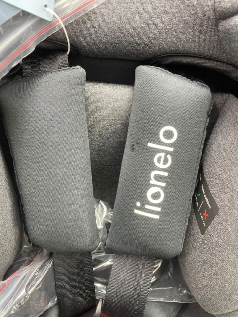 Fotelik samochodowy Lionelo HARPER I-SIZE 2025 BLACK CARBON GREY