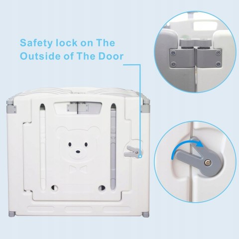 Gupamiga Duży Kojec XXL dla dzieci 190 x 190 cm