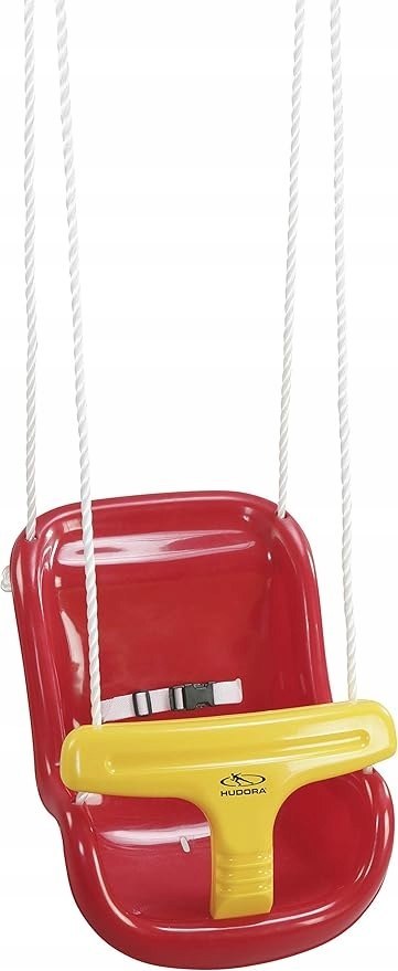 Hudora huśtawka dla dziecka ogrodowa plastikowa czerwona 12 m +