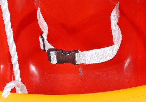 Hudora huśtawka dla dziecka ogrodowa plastikowa czerwona 12 m +