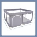 Kojec dla dzieci 125 x 125 cm szary