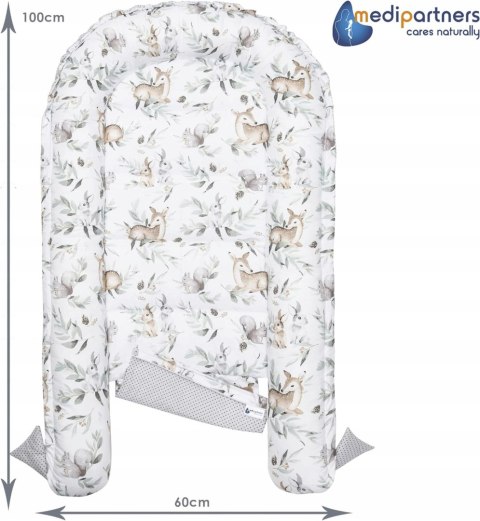 Kokon Niemowlęcy Medi Partners 5 el. leśne zwierzątka