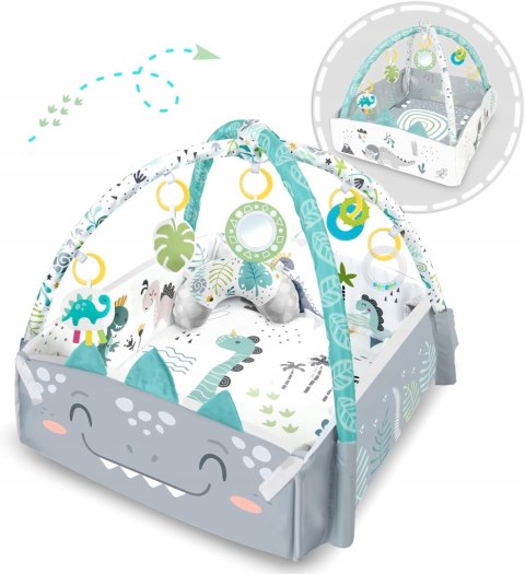 Mata Edukacyjna Interaktywna RicoKids szara 110x100 cm