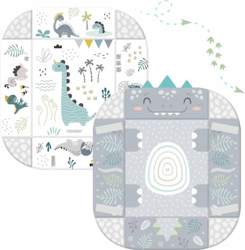 Mata Edukacyjna Interaktywna RicoKids szara 110x100 cm