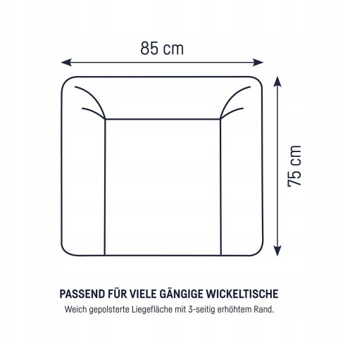 Przewijak miękki Julius Zollner 85 x 75 cm