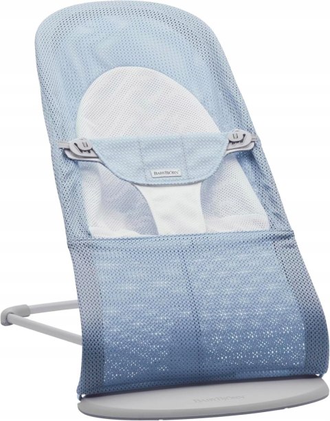 BABYBJORN - leżaczek BALANCE SOFT MESH - Niebieski/Biały