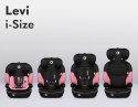 Fotelik 76-100cm 9-36kg SZEROKIE SIEDZISKO I-SIZE Lionelo Levi Różowy