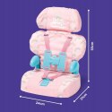 Fotelik Samochodowy dla Lalek Różowy