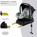 Fotelik samochodowy Mink Pro i-Size 40-75 cm Kinderkraft baza ISOFIX szary