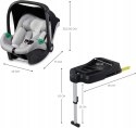 Fotelik samochodowy Mink Pro i-Size 40-75 cm Kinderkraft baza ISOFIX szary