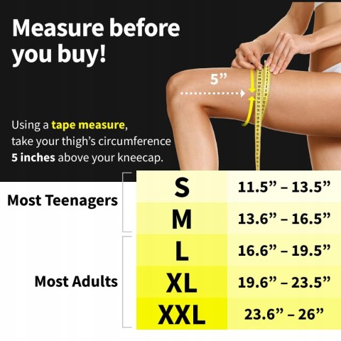 POWERLIX Opaska Ściągacz Stabilizator na Kolano XXL Beżowy