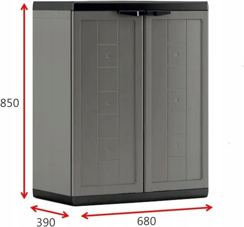 Szafka na narzędzia KIS Jolly 39x68x85 cm szara