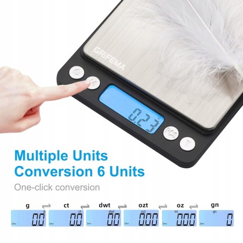 WAGA JUBILERSKA KUCHENNA PRECYZYJNA LCD 500G 0,01G