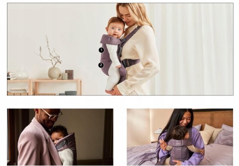 BABYBJORN MINI 3D Jersey nosidełko od narodzin max 11kg