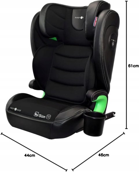 Fotelik Cozy N Safe Augusta i-Size 100-150 cm (4-12 lat) ISOFix Black