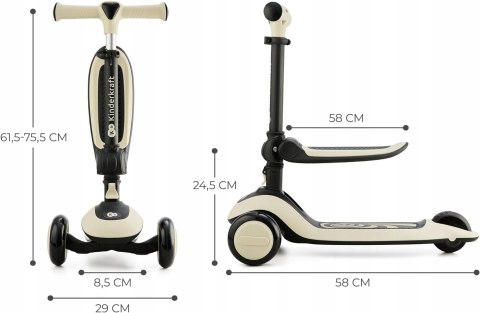 KINDERKRAFT 2w1 HALLEY rowerek hulajnoga LED