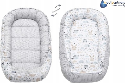 Kokon niemowlęcy Medi Partners bawełna 5 elementów
