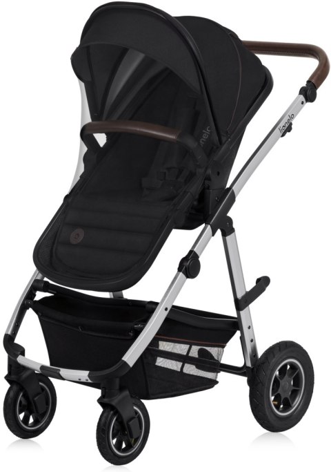 WÓZEK 3w1 GONDOLA SPACERÓWKA FOTELIK LIONELO LO-AMBER 3IN1 BLACK SILVER