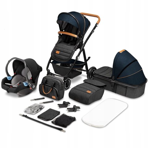 Wózek Lionelo Amber 3w1 niebieski