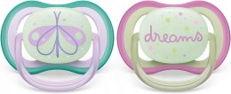 2szt. Smoczek Philips Avent Ortodontyczny Silikon 0m+