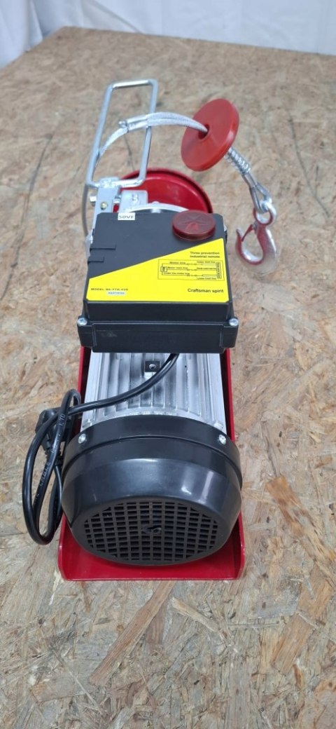 Wciągarka elektryczna 500kg do 1000kg 12m Wciągarka linowa 1600W VEVOR