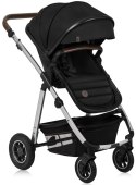 WÓZEK 3w1 GONDOLA SPACERÓWKA FOTELIK LIONELO LO-AMBER 3IN1 BLACK SILVER