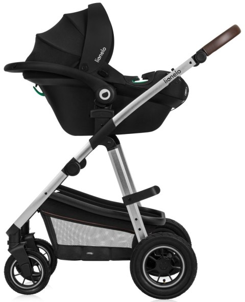 WÓZEK 3w1 GONDOLA SPACERÓWKA FOTELIK LIONELO LO-AMBER 3IN1 BLACK SILVER
