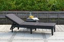 Keter Jaipur leżak ogrodowy z regulowanym oparciem + poduszka